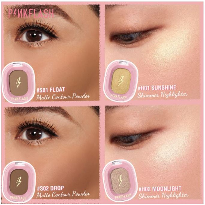 (hàng Mới Về) Phấn Bắt Sáng Màu Lì Và Ánh Nhũ Thời Trang Pf-f02 | BigBuy360 - bigbuy360.vn