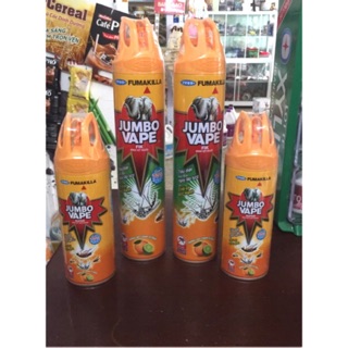 Bình Xịt Muỗi/Côn Trùng Jumbo Vape 600ml / 300ml Hương Cam Chanh Tự Nhiên