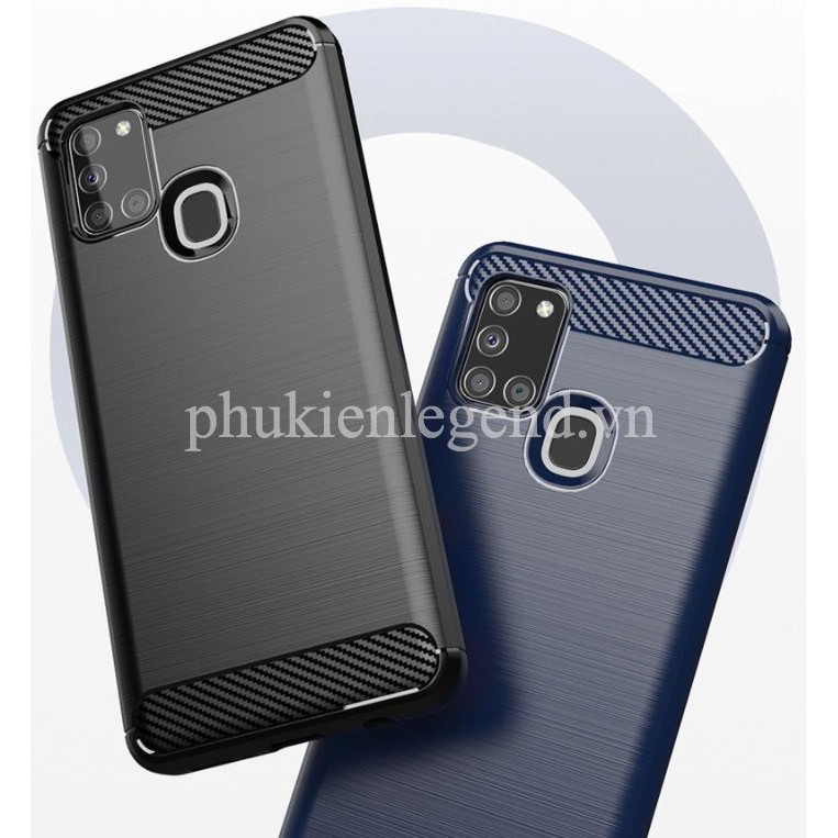 Ốp lưng SamSung Galaxy A21s vân sợi Carbon Rugged