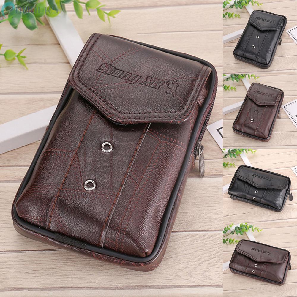 Túi da đựng điện thoại 6.5inch đeo hông tiện lợi