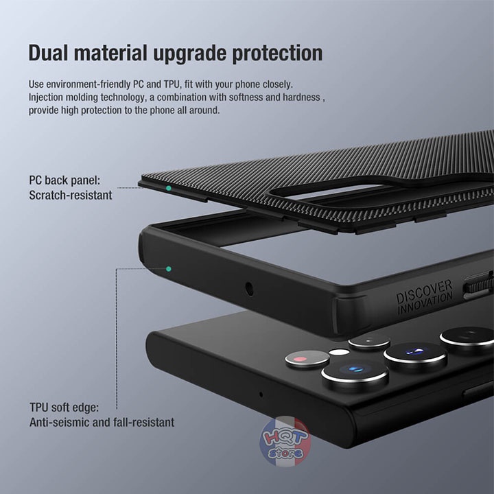 Ốp lưng Nillkin Frosted Shield Pro cho Galaxy S22 Ultra