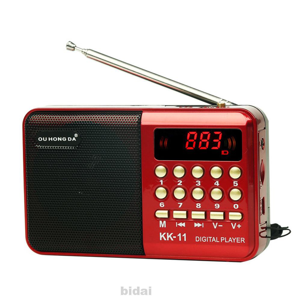 Đài radio thiết kế nhỏ gọn với giao diện USB đa năng có khe đọc thẻ có chức năng ghi âm