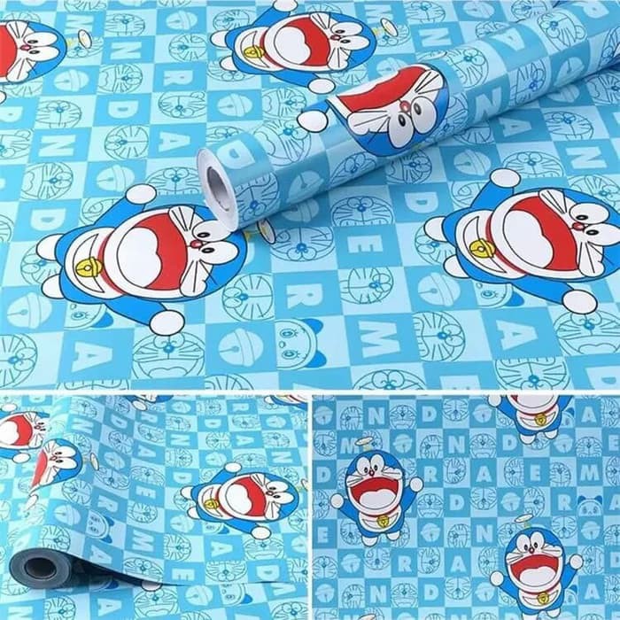 Giấy Dán Tường Trang Trí Nội Thất Hình Doraemon Gh037