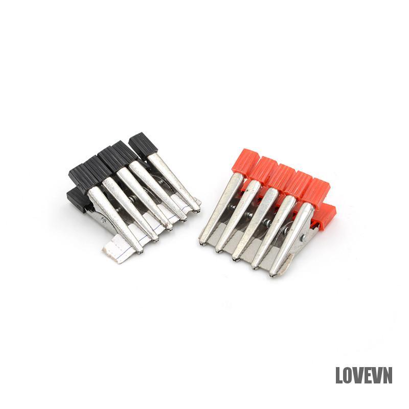 Set 10 Kẹp Cá Sấu Thử Pin 32mm Chuyên Dụng