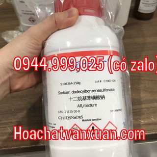 Hóa chất aladdin sodium dodecylbenzenesulfonate cas 25155-30-0 c18h29nao3s lọ 250g