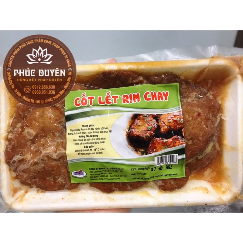 cốt lết rim chay 200g