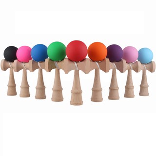 1 Pcs Kendama Japanese Traditional Game Skillful Wooden Toy Rubber Paint Ball