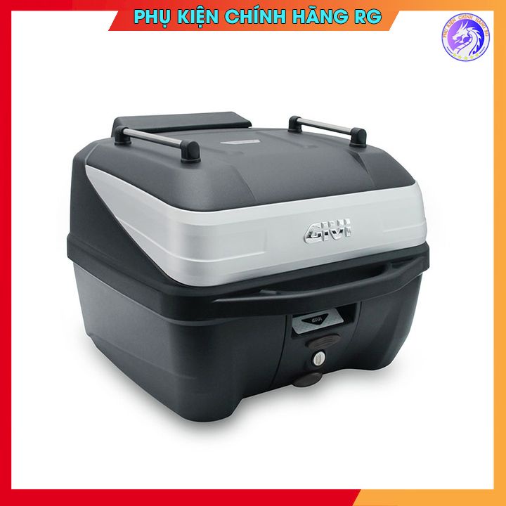 Thùng sau Givi B32N-ADV hệ thống khóa Monolock dung tích 32 lít chính hãng kèm tựa lưng lưới ràng và đế gắn thùng