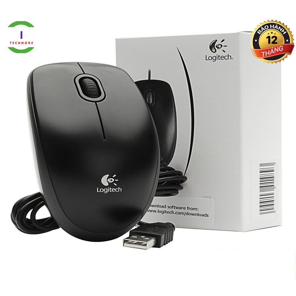 Chuột có dây Logitech B100 - USB (Hàng chính hãng) - FREESHIP ĐƠN TỪ 50K