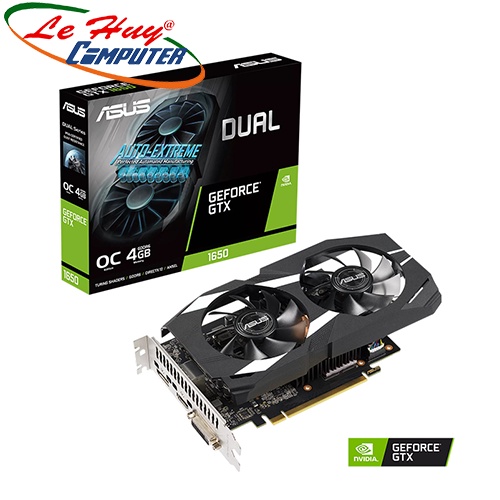 Card màn hình - VGA ASUS Dual GTX 1650 OC Edition 4GB GDDR6 (DUAL-GTX1650-O4GD6-P)