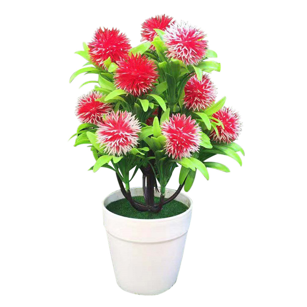 Chậu Hoa Nhân Tạo Để Bàn Trang Trí Bắt Mắt Tiện Dụng