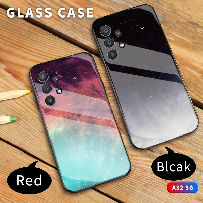 Samsung A40 A41 A60 A6s A70s A70e A90 S20fe S21 Plus A32（4g）（5g）Tempered Glass Case Full Coverage Cartoon