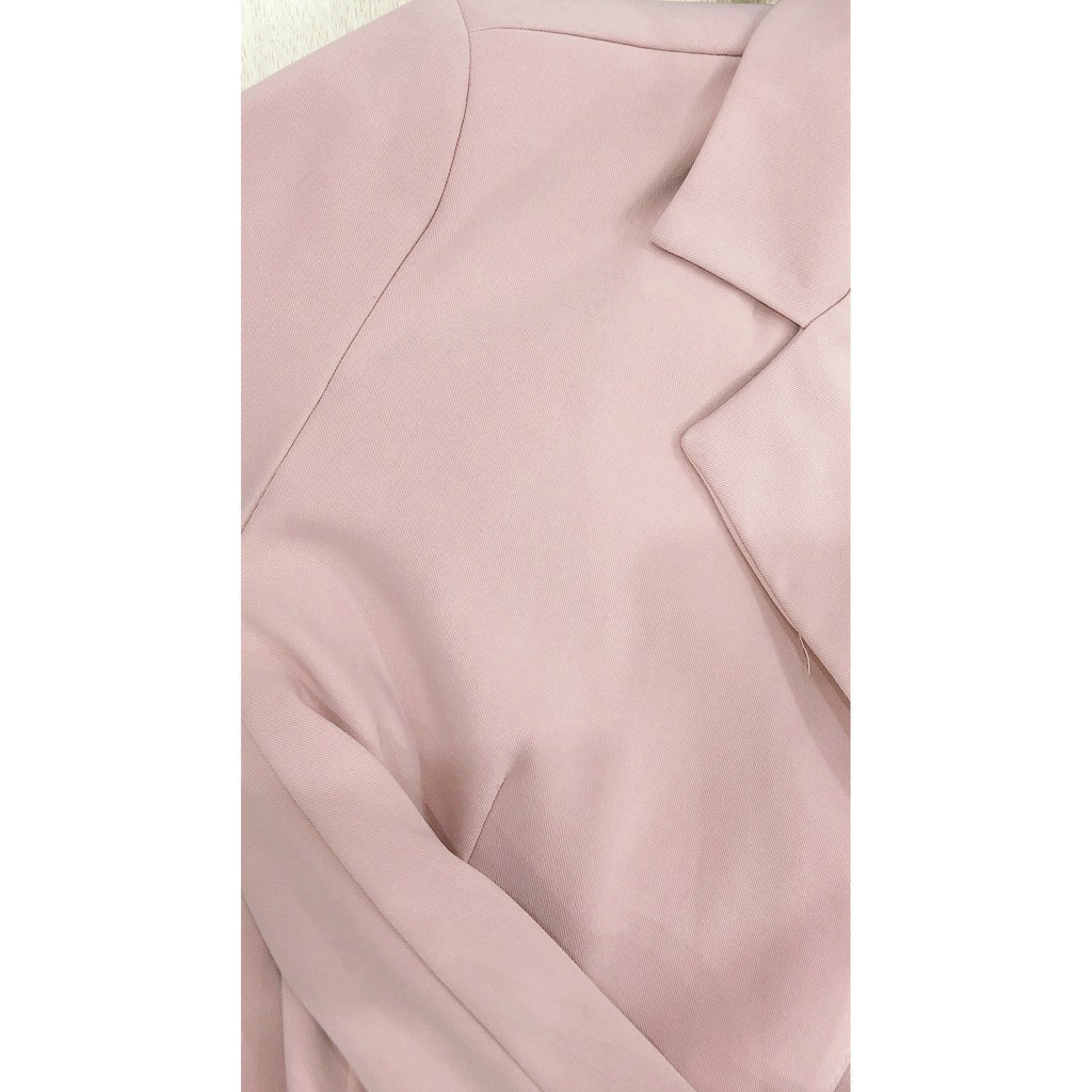 Áo khoác vest blazer nữ 4 khuy túi dán phong cách hàn quốc | BigBuy360 - bigbuy360.vn
