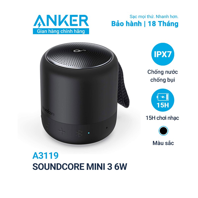 Loa Bluetooth SoundCore Mini 3 6w (By Anker) - A3119