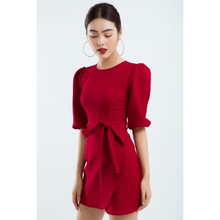Đầm đắp tà phối eo nơ EDINI - D1163