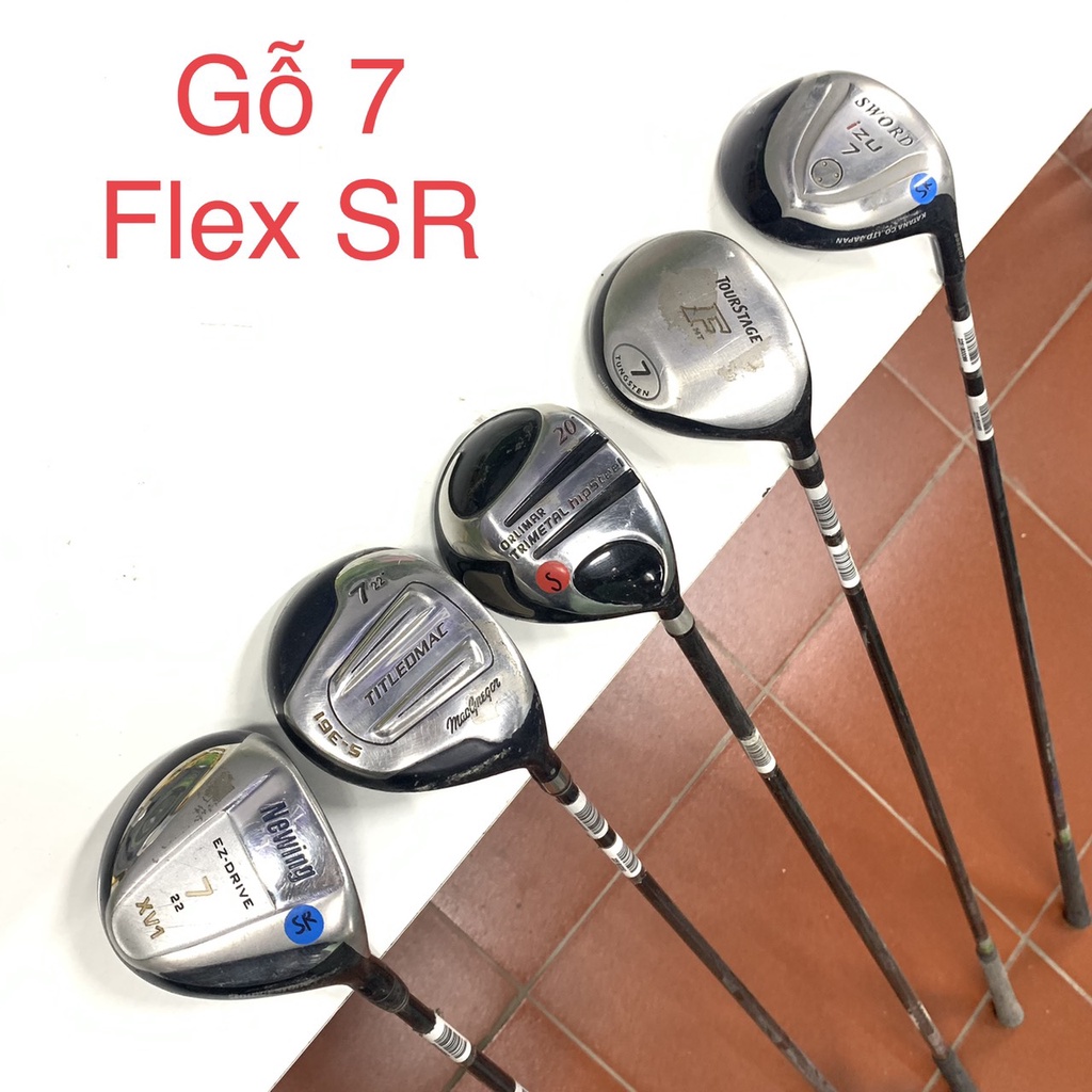Gậy golf cũ Fairway Wood Gậy gỗ số 7 flex L, R, SR, S đồng giá 200k