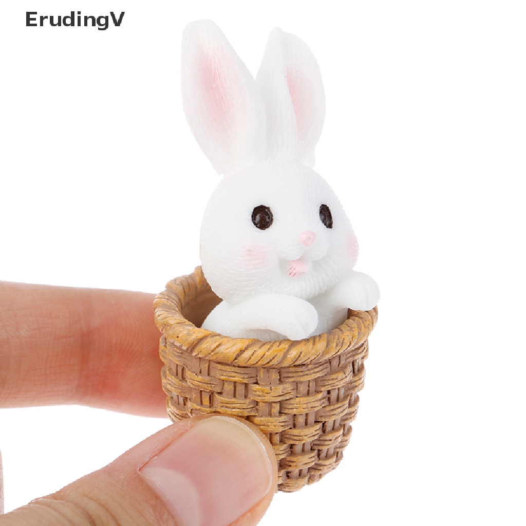Set 7 Đồ trang trí Chú Thỏ Mini Trang Trí Sân Vườn DIY