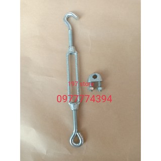 Tăng đơ cáp mạ M8 - Khóa cáp M8 cóc cáp chuyên dùng cho dây cáp từ 8mm trở xuống