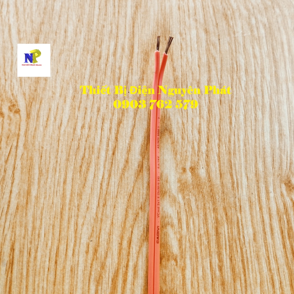 Dây Điện Đôi 2x30 VCmd2x1.5 - Lẻ 1 Mét