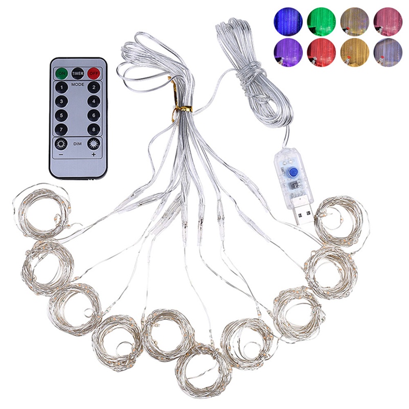 Dây Đèn Led Trang Trí Hình Ngôi Sao Dài 3m X 3m