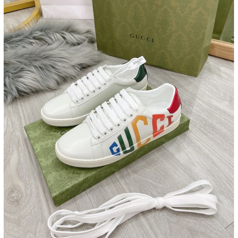 H(ẢNH THẬT) Giày Thể Thao Basic Chữ 7 Màu Gót 2 Màu Da Mềm Êm Fullbox Bill Túi Hãng Cao Cấp