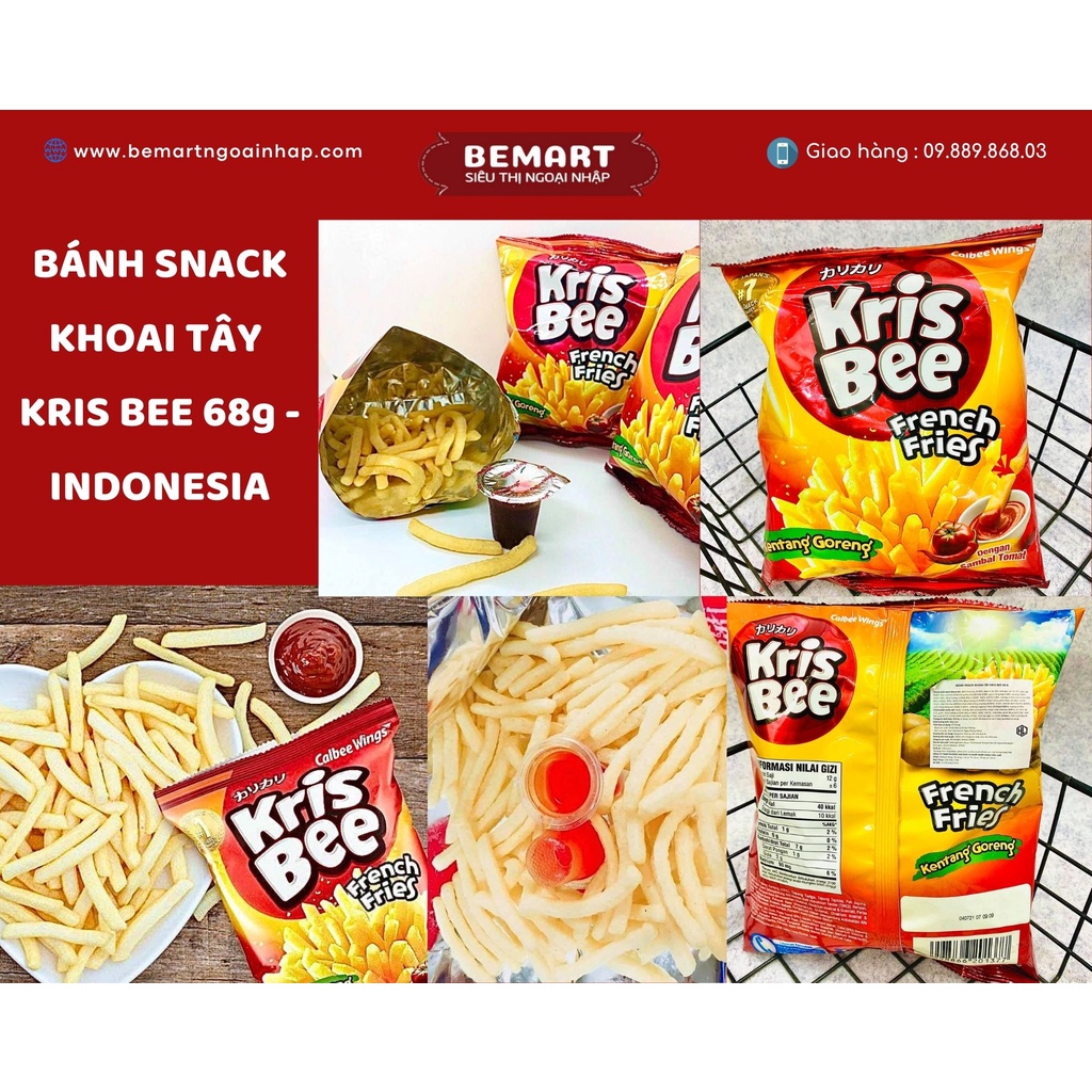 SNACK KHOAI TÂY KRIS BEE 68g - Indonesia