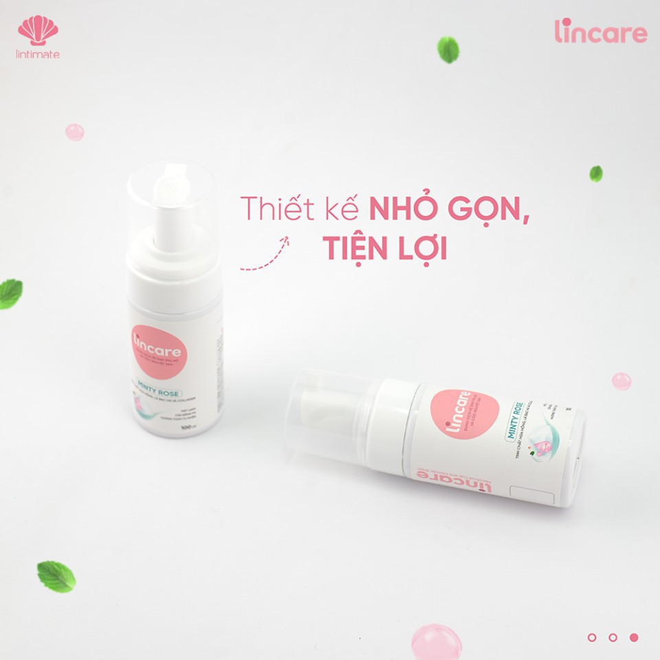 Lincare Minty Rose - Bọt vệ sinh hàng ngày dành cho phụ nữ