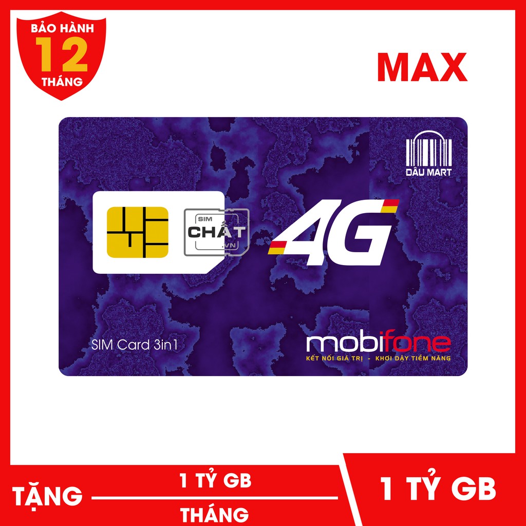 [FREE 2 THÁNG] SIM 4G Mobifone F120WF Không Giới Hạn DATA, Xài Thả Ga