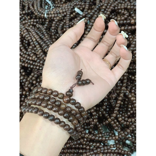 Vòng tay 108 hạt phong thuỷ tinh tế sang trọng CÓ HỘP