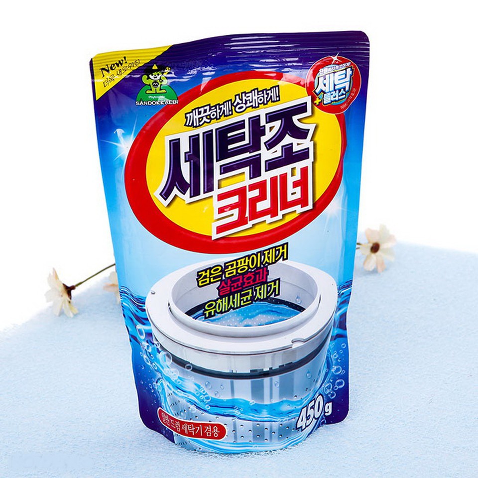 Combo 2 Gói Bột Tẩy Lồng Máy Giặt SANDOKKAEBI Korea