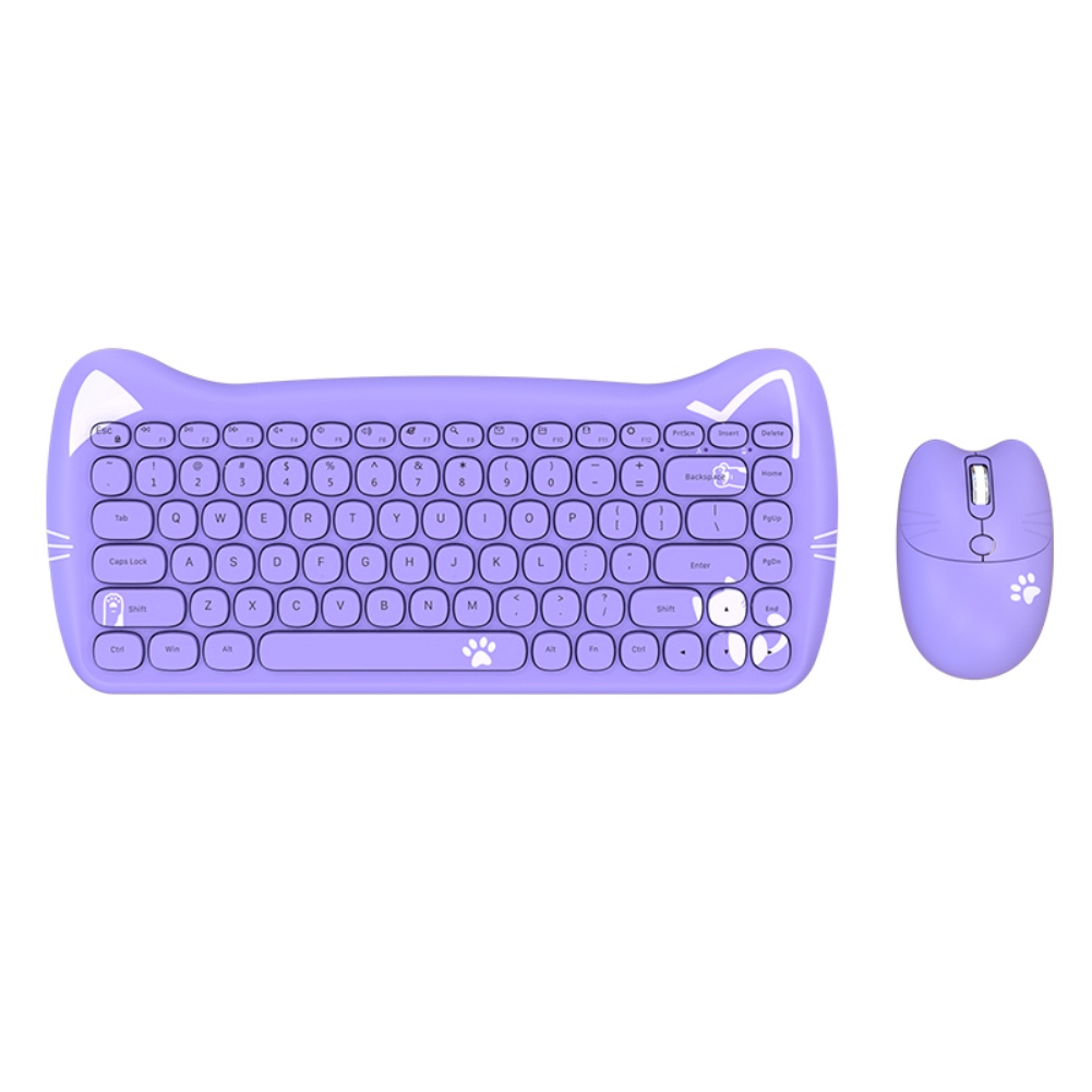 Black Jennings Ajazz 3060i Bàn Phím Hoạt Hình Mỏng Nhẹ Bluetooth 84 Phím Hoạt Hình.