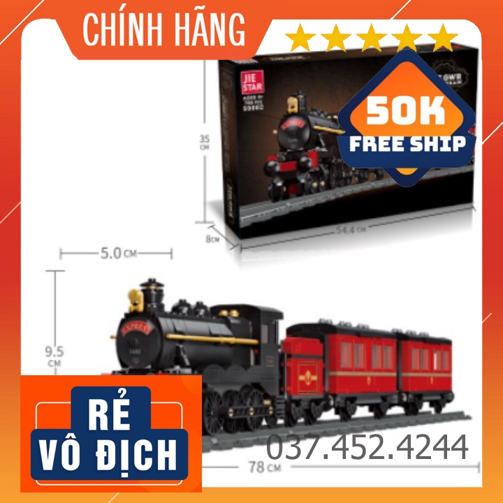 Đồ chơi xếp hìnhFreeshipLego tàu hơi nước JIE STAR