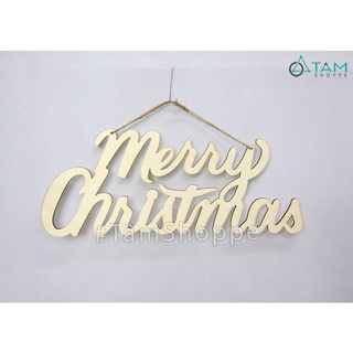Chữ merry christmas bằng gỗ btcnoel-39