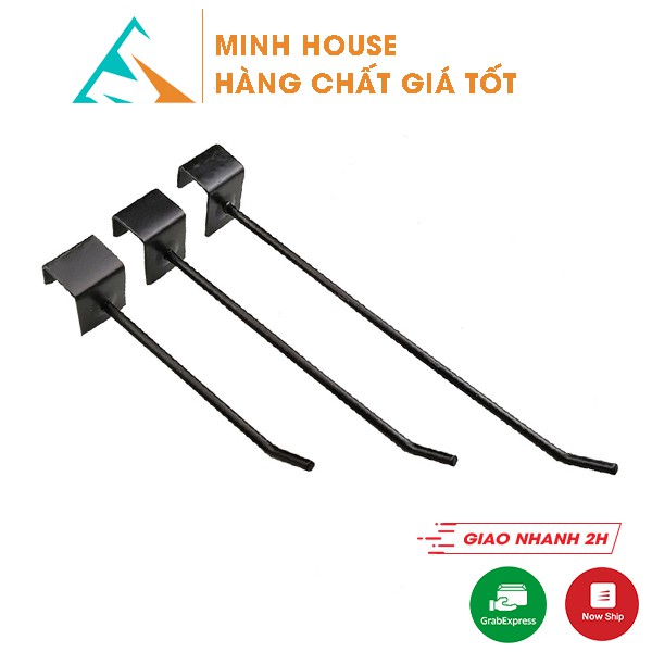 Móc treo giá đỡ đơn cài rãnh màu trắng Minh House