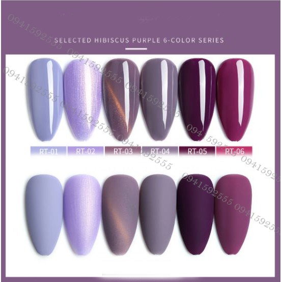 SET Sơn gel AS mã RT 6 chai 15ml siêu HOT siêu xịn