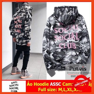 [Mặc Là Sang] Áo Hoodie Nam Assc Camo, Anti Social Social Club Siêu Ngầu