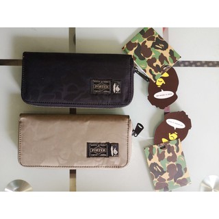 PORTER A BATHING APE Ví Dài Họa Tiết Rằn Ri Đựng Điện Thoại Yoshida X A Bathing Ape 1st