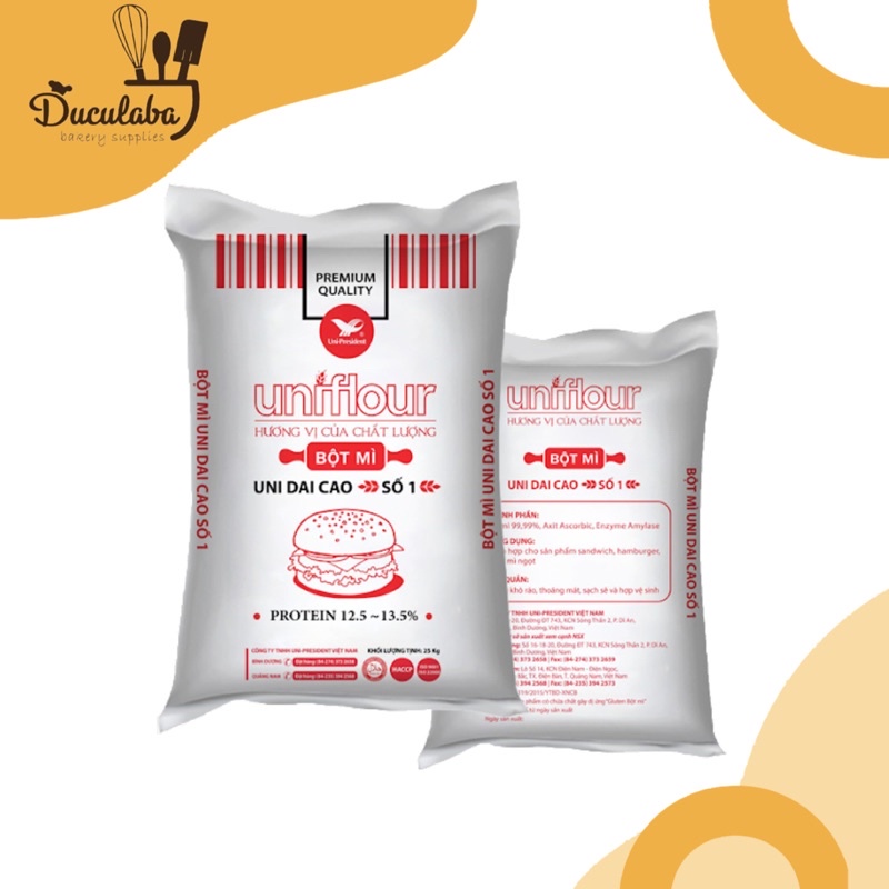 Bột mỳ Uniflour Dai cao số 1 (bao 25kg)