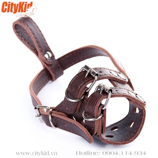 Rọ mõm chó bằng da