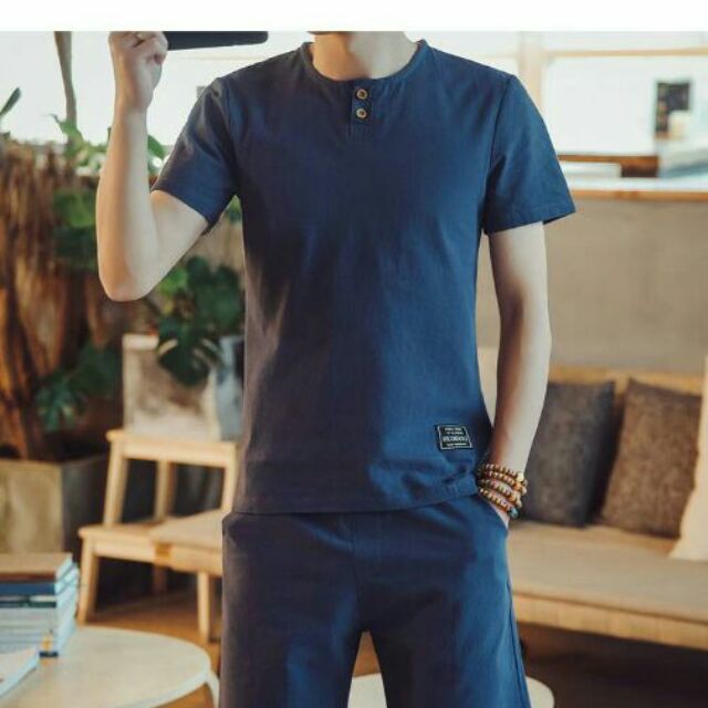 Áo Đũi Nam Tay Ngắn Chất Liệu Đũi Cotton Mềm Mịn Mát Nhẹ Thoáng Thấm Hút Mồ Hôi Tốt Nhiều Màu Có Size Lớn