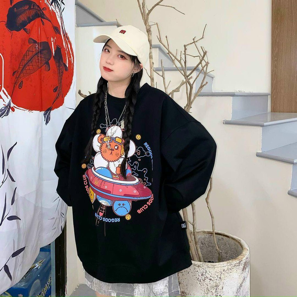 Áo Sweater Tay Dài Dáng Rộng In Hình ❤️ Áo Sweater unisex ❤️  Phong Cách Hàn Quốc Dễ Thương Cho cả Nam&Nữ 💙ms29