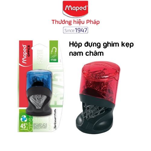 MAPED - Hộp đựng ghim kẹp tiện dụng có nam châm [Chính hãng]