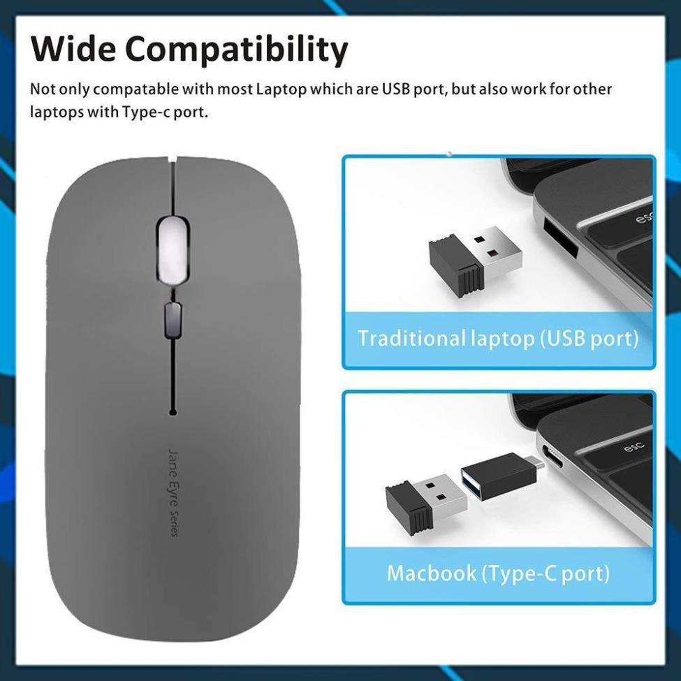 Chuột Bluetooth Pin Sạc Siêu Tiết Kiệm, Siêu Êm, Siêu Bền  - Chuột Không Dây Cao Cấp Không Cần Thay Pin M185 Chính Hãng