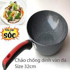 Chảo Lòng Sâu 32 cm Chống Dính Dùng Trên Mọi Loại Bếp