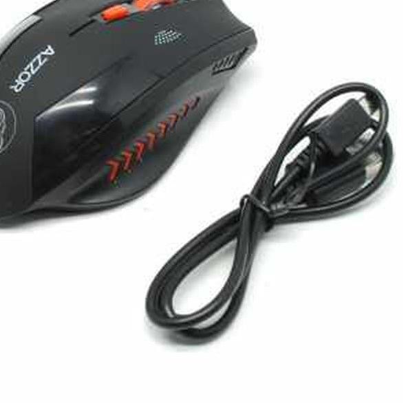 Chuột Gaming Không Dây Azzor 2.4G 2400DPI, ĐầU CắM USB