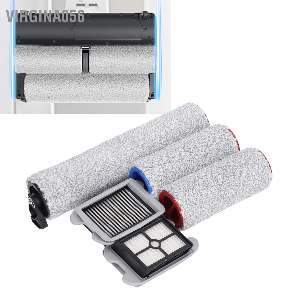 Virgina056 Máy hút bụi Bộ lọc chổi lăn có thể tháo rời phận thay thế máy cho Roborock U10