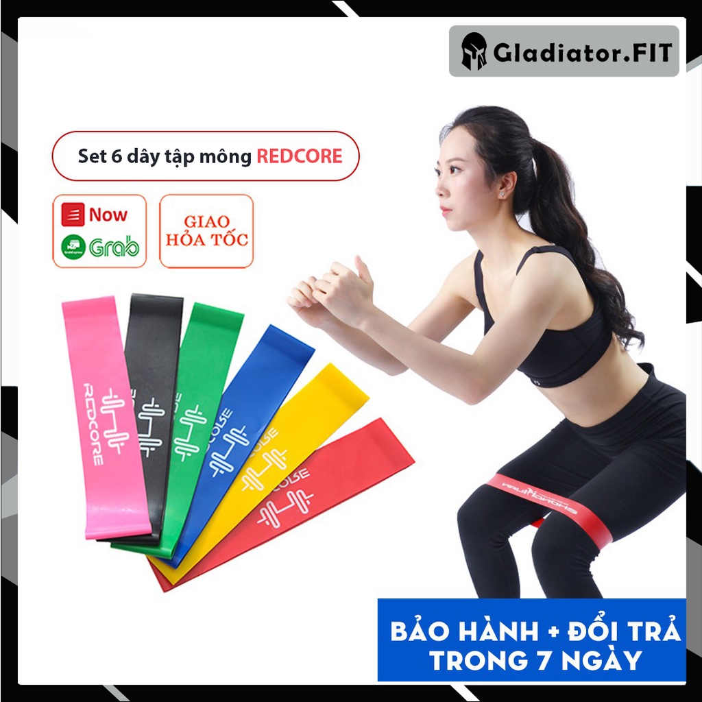 Dây kháng lực tập gym,dây miniband cao su đàn hồi tập mông siêu bền