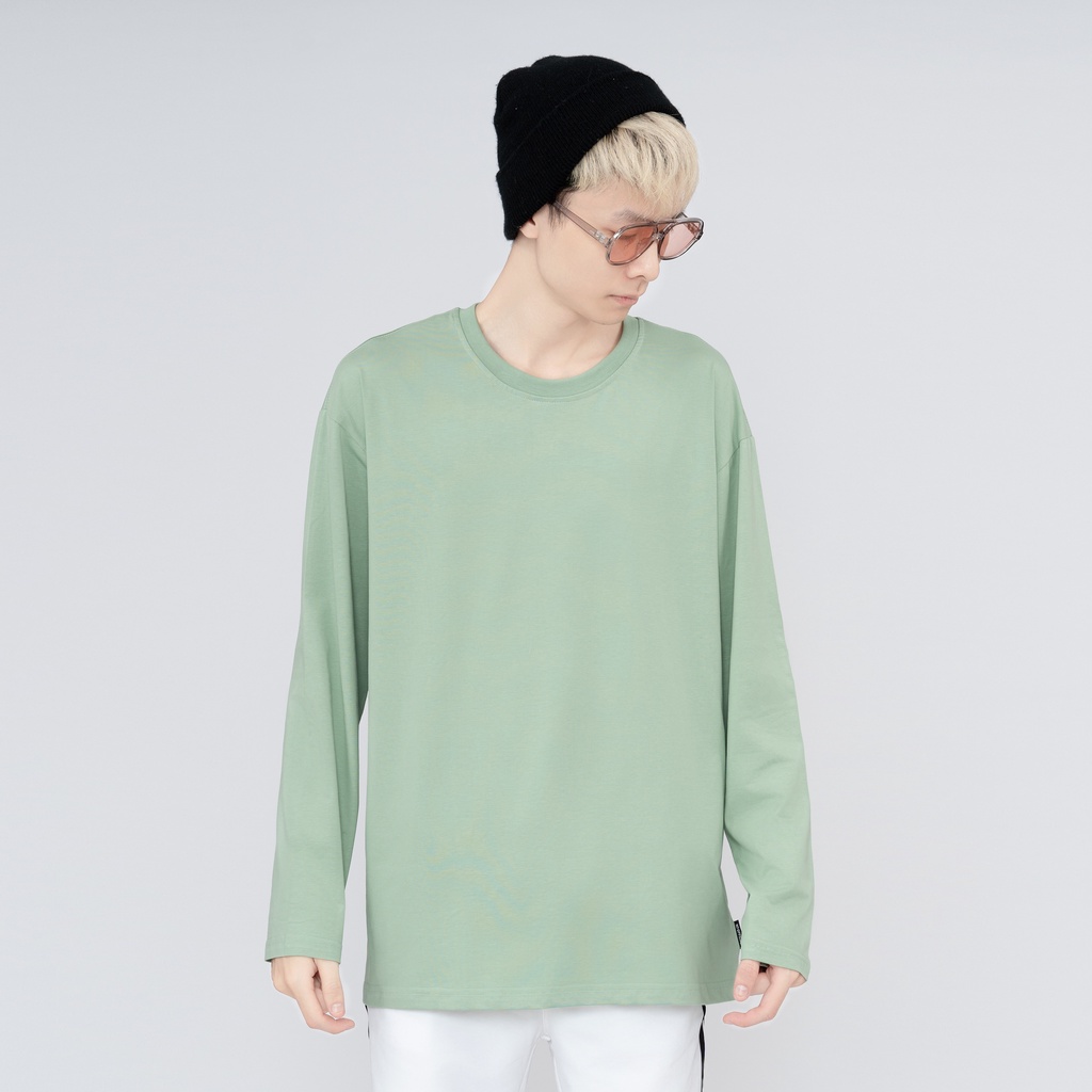 Áo thun DÀI TAY Unisex N7 Basic Tee phông trơn nam nữ lỡ oversize form rộng sweater ulzzang Hàn Quốc