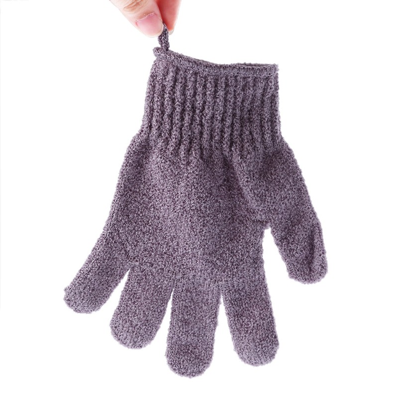 Shower Bath Gloves Exfoliating Loofah Body Scrubber Wash Skin Spa