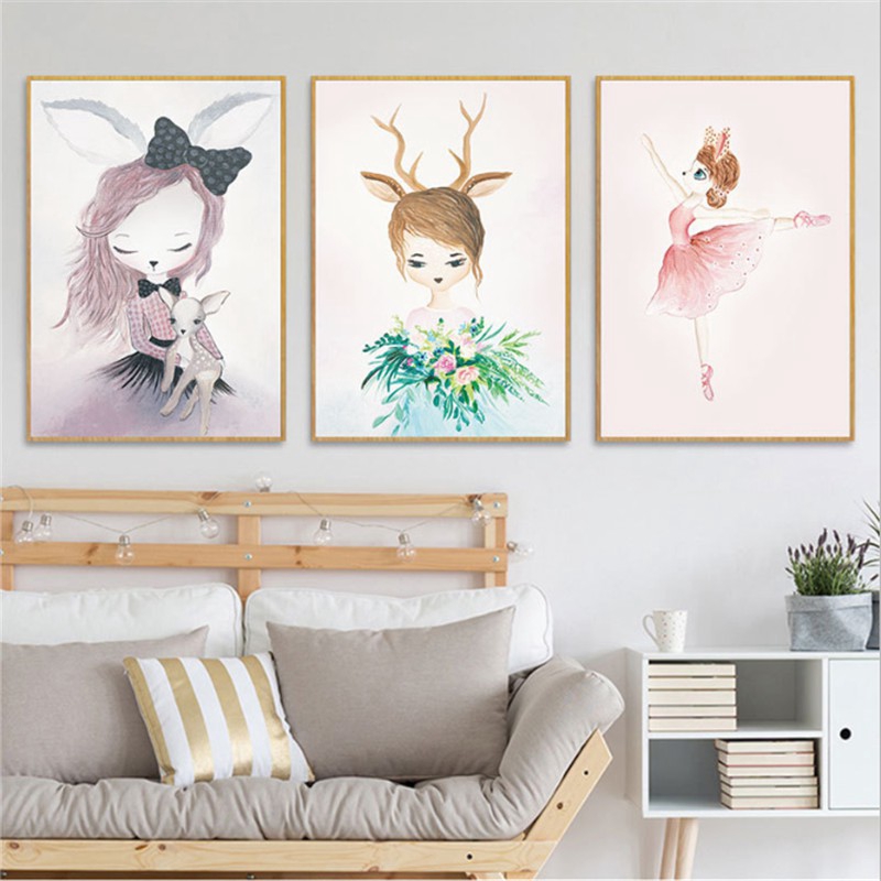 Tranh vải canvas không khung treo trang trí tường